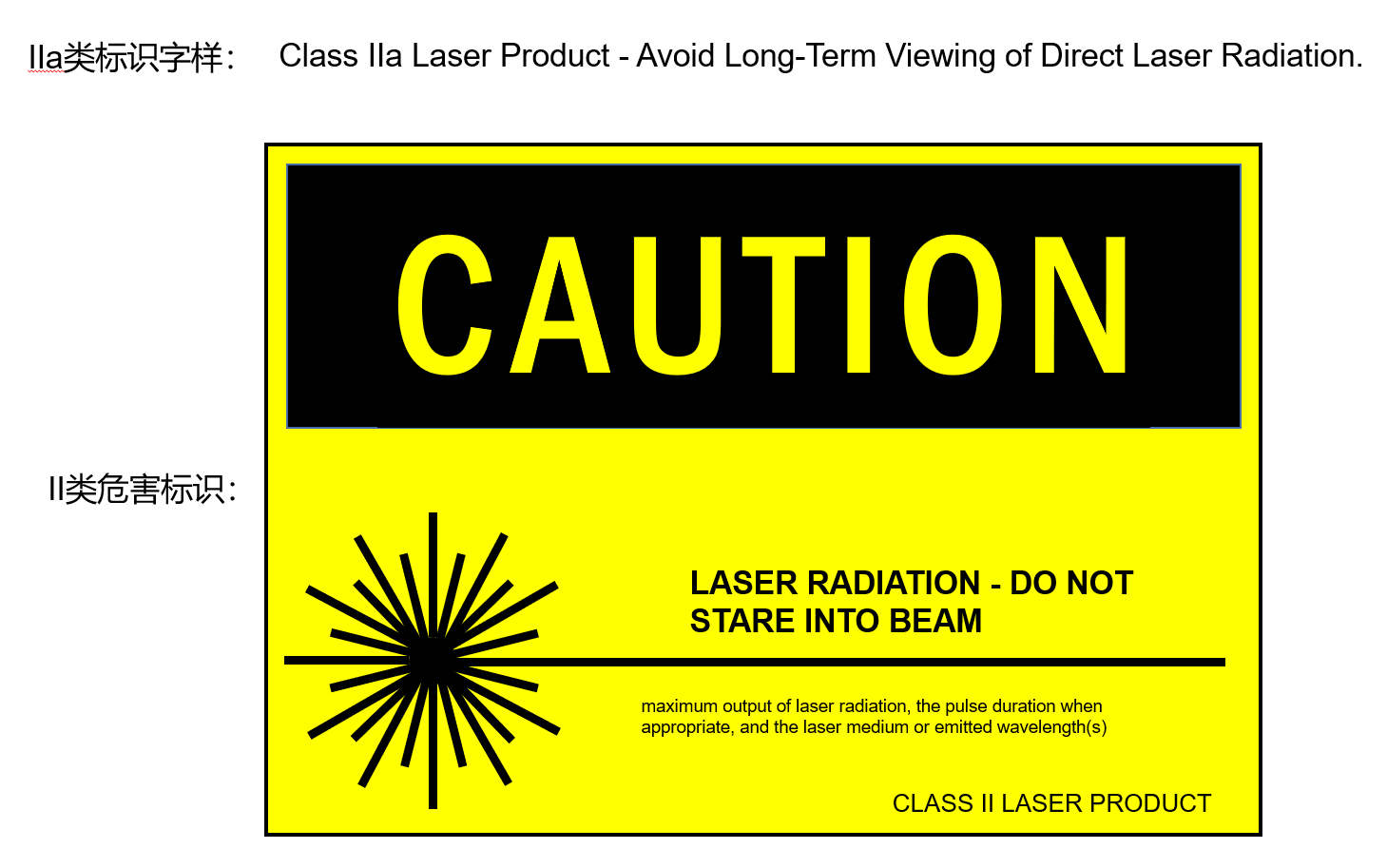 激光安全标识大全(图1) 激光安全标识大全(图1)